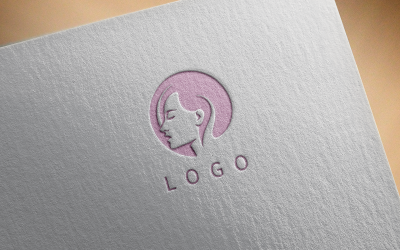 Logotipo de menina elegante-0310-23