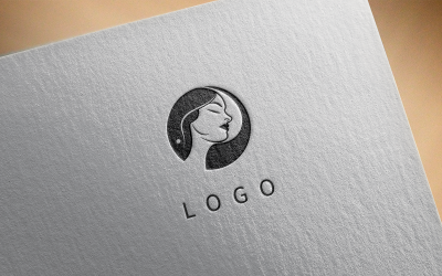 Logotipo de menina elegante 3-0312-23