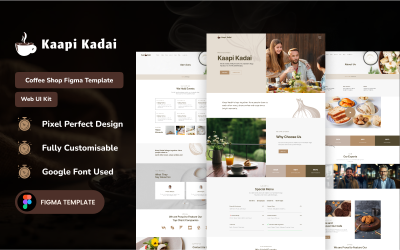 Modèle Figma du café Kaapi Kadai