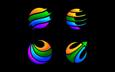 Vektor-Design-Vorlage für das Geschäft. Globales Symbolset. Reise