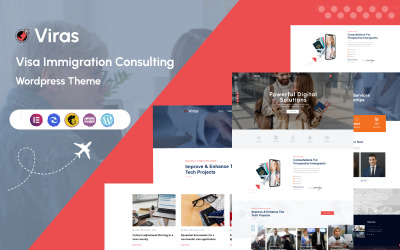 Viras – тема Wordpress щодо імміграційного консультування Visa