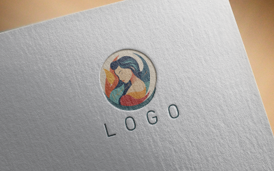 Elegant girl logo 14-0555-23