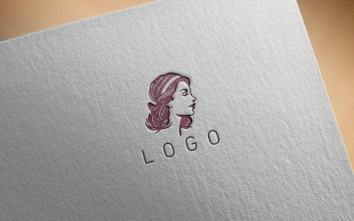 Elegant girl logo15-0556-23