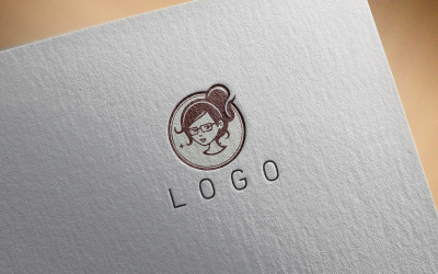 Elegant girl logo9-0550-23