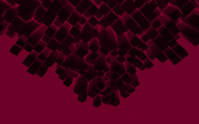 Mehrfarbige 3D-Würfel-Hintergründe