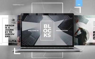 Plantilla de presentación de Keynote de bloques