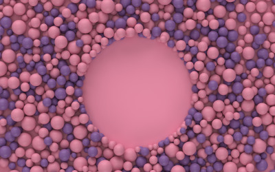 Rappresentazione 3d astratta delle particelle vol.2