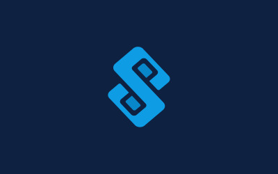 S, SP or PP letter minimal logo design