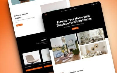 Furnita - HTML-bestemmingspaginasjabloon voor meubelwinkel