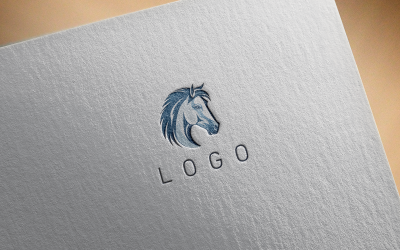 Logotipo de caballo elegante 12-0446-23