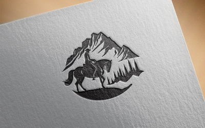 Logotipo de caballo elegante 13-0447-23