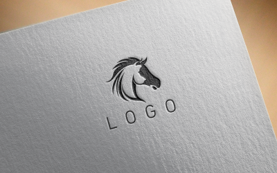 Logotipo de caballo elegante 24-0458-23