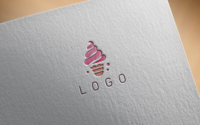 Logotipo elegante de sorvete 2-0620-23