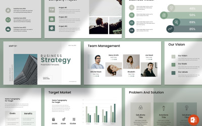 PowerPoint-Präsentationsvorlage für Geschäftsstrategien
