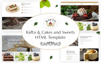 Rafta – sütemények és édességek webhelysablonja