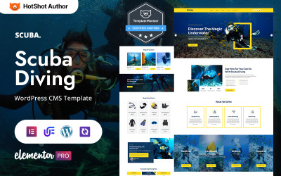 Scubajoy - Tema WordPress Elementor de mergulho e equipamentos