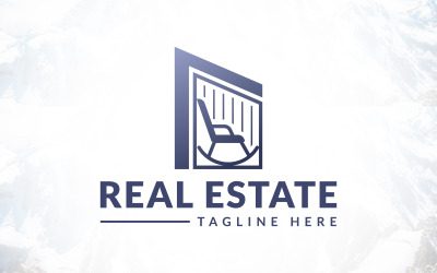 Sedia calma e relax con logo immobiliare
