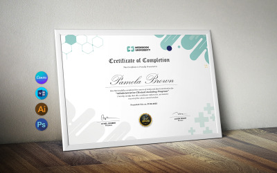 Сертификат программы административной клинической помощи Canva
