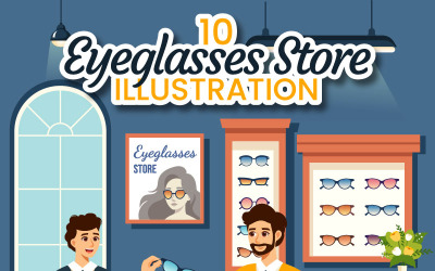 Illustration för 10 glasögonaffär