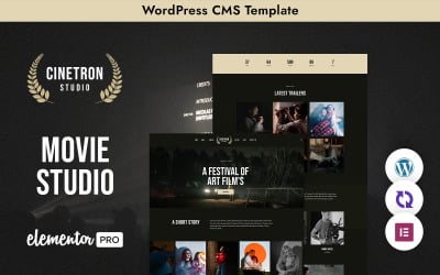 Cinetron - багатофункціональна адаптивна тема WordPress для кіностудії