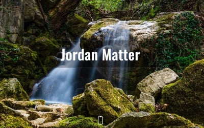 Jordan Matter. Persönliche Portfolio-Seite