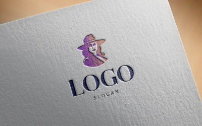 дама з капелюшком logo-038-023