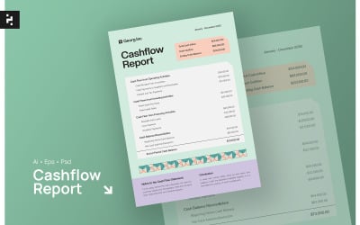 Cashflow-Bericht in Soft Color