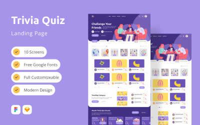 Akashi - Trivia Quiz Landing Page V1