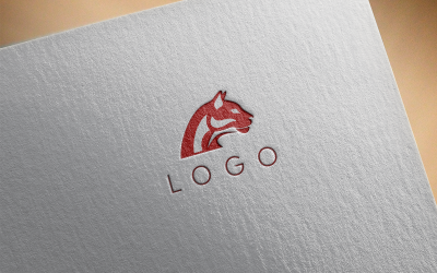 Logotipo de pantera elegante 6-0499-23