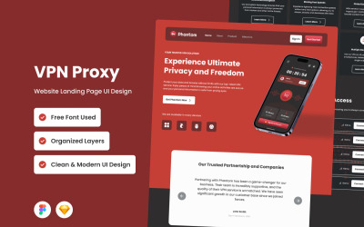 Phantom – vstupní stránka proxy VPN V1