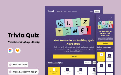 Quezi - Página inicial do quiz de curiosidades V2