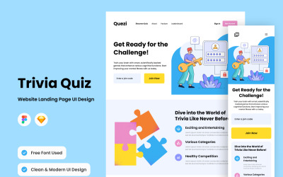Quezi - Página inicial do quiz de curiosidades V3