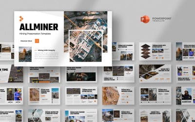 Allminer - Шаблон Powerpoint для горнодобывающей промышленности