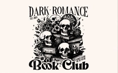 Dark Romance Book Club PNG, Book Lover, Bookish Png, Smut Lover Gift, Dark Romance Book