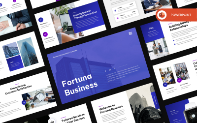 Fortuna - PowerPoint-mall för företag