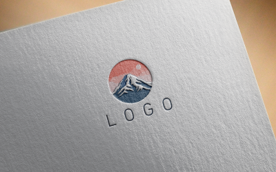Logo della montagna moderna 4-0419-23