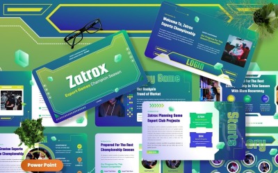 Zatrox - Esport Şampiyonu Powerpoint Şablonları