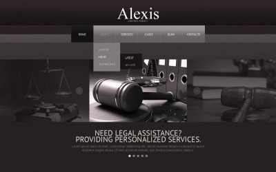 Hukuk Bürosu Web Sitesi Şablonu