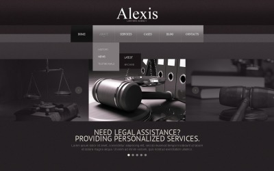 Modèle Web pour cabinet d'avocat #42894