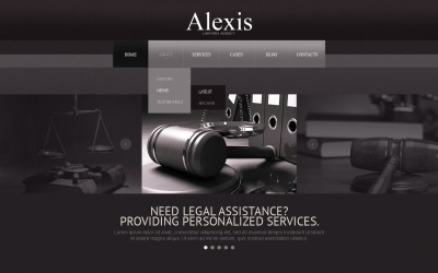 Šablona webových stránek advokátní kanceláře