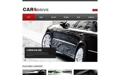 White Car Drupal Template #42848
