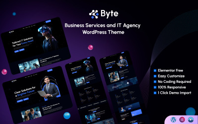 Byte - Tema WordPress de serviços empresariais e agências de TI