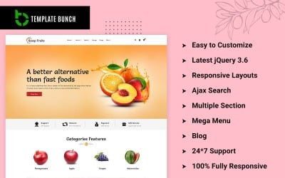 Scoop Fruits - Responsive Shopify Theme for eCommerce