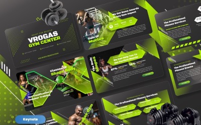 Vrogas - Gym Sports Keynote Templates