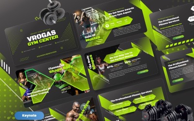 Vrogas — Шаблоны Keynote для спортивных залов в тренажерном зале