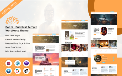 Bodhi - Buddhista templom Wordpress téma