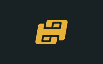 Bokstaven AA modern logotypdesign