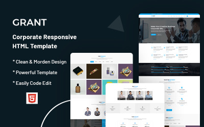 Grant – Modelo de site responsivo corporativo