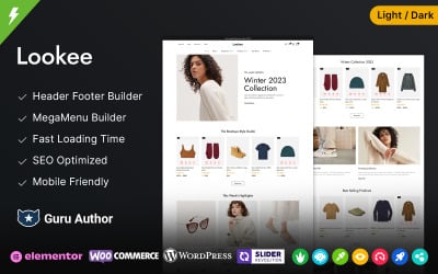 Lookee - 时尚商店和珠宝 Elementor WooCommerce 主题