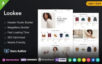 Lookee - Tema Elementor WooCommerce para tienda de moda y joyería